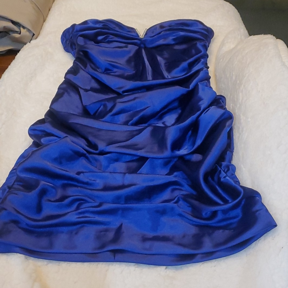 Blue cocktail dress